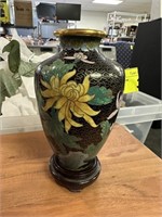 CLOSIONNE CHINESE ENAMELED VASE