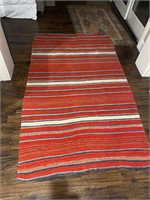 Rug (red-striped; 51" x 90")