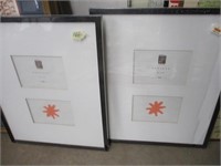 PAIR OF MATTED PICTURE FRAMES
