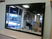 Black frame mirror