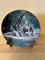 Snow Leopard "Partners" by Charles Frace Plate