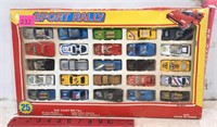 25 Sports Rally Diecast Metal Cars in Box
