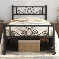 Yaheetech Twin Metal Bed  12.6' Clearance