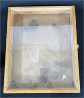 Deep Wooden Shadowbox w/Key