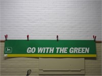 John Deere "Go With The Green" Plastic Sign