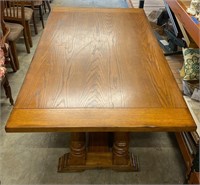 Excellent Large Solid Wood Dining Table 74" x 42"