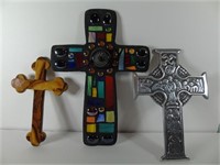 Multicolor, Wood, and Metal Crosses