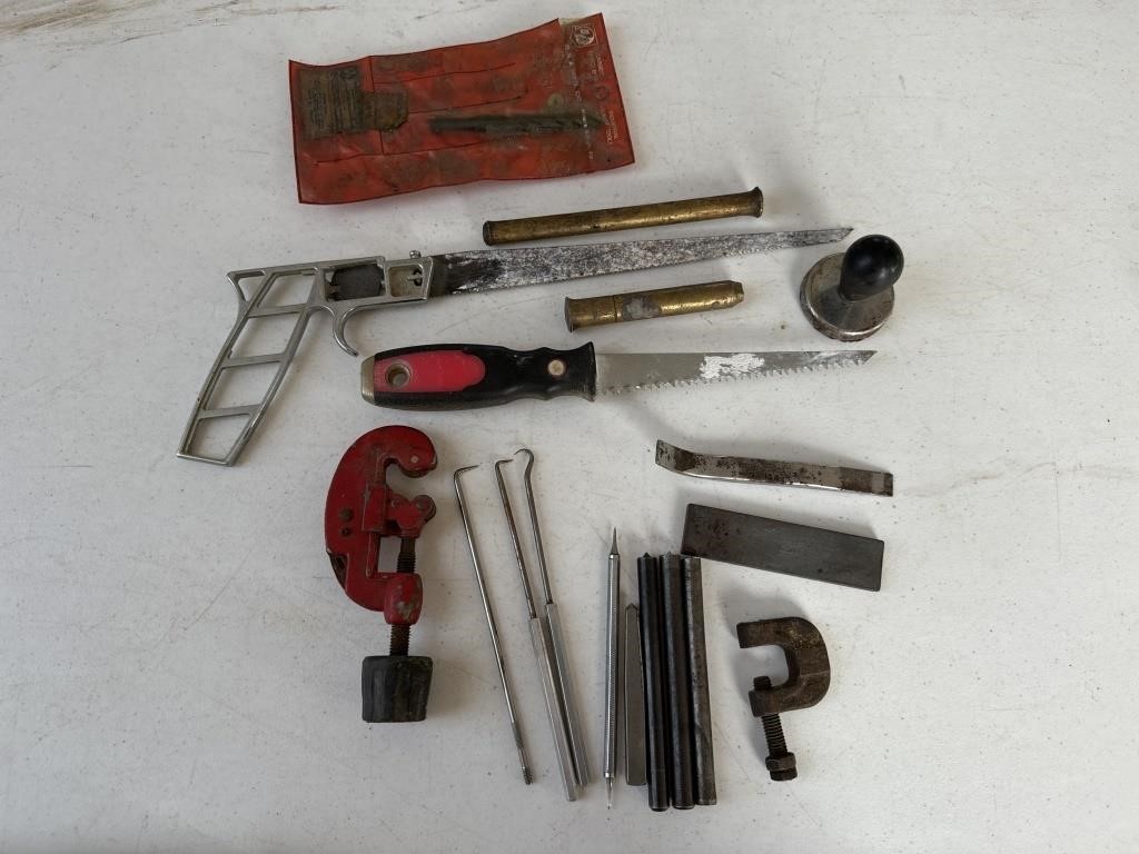 Pipe cutter, saws, punches, miscellaneous