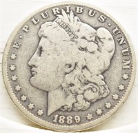 1889 -O Morgan Silver Dollar - G
