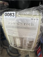 ALLEN + ROTH LIGHT FILTERING CURTAINS RETAIL $30