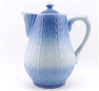 Blue & White Ombre Stoneware Tea Pot