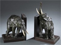Ary Bitter, Bronze Elephant Bookends.