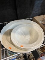 Large plate and bowls set