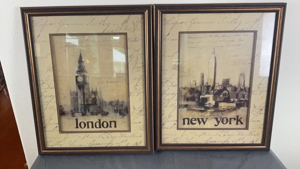 New York and London Framed Prints