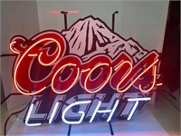 Coors Light Neon Sign (worked when tested)