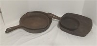 (4) Wagner Cast Iron Skillets