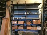 2 Sections of Metal Industrial Shelving