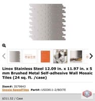 New 5 cases, 24 pcs per case; Linox Stainless