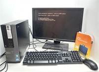 Dell intel desktop computer, monitor, keyboard
