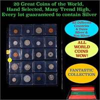 20 Great Coins of the World, hand selected, many t