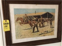 The Coming and Going of The Pony Express Print