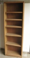 24"x 10"x 72" Wood Veneer Bookcase