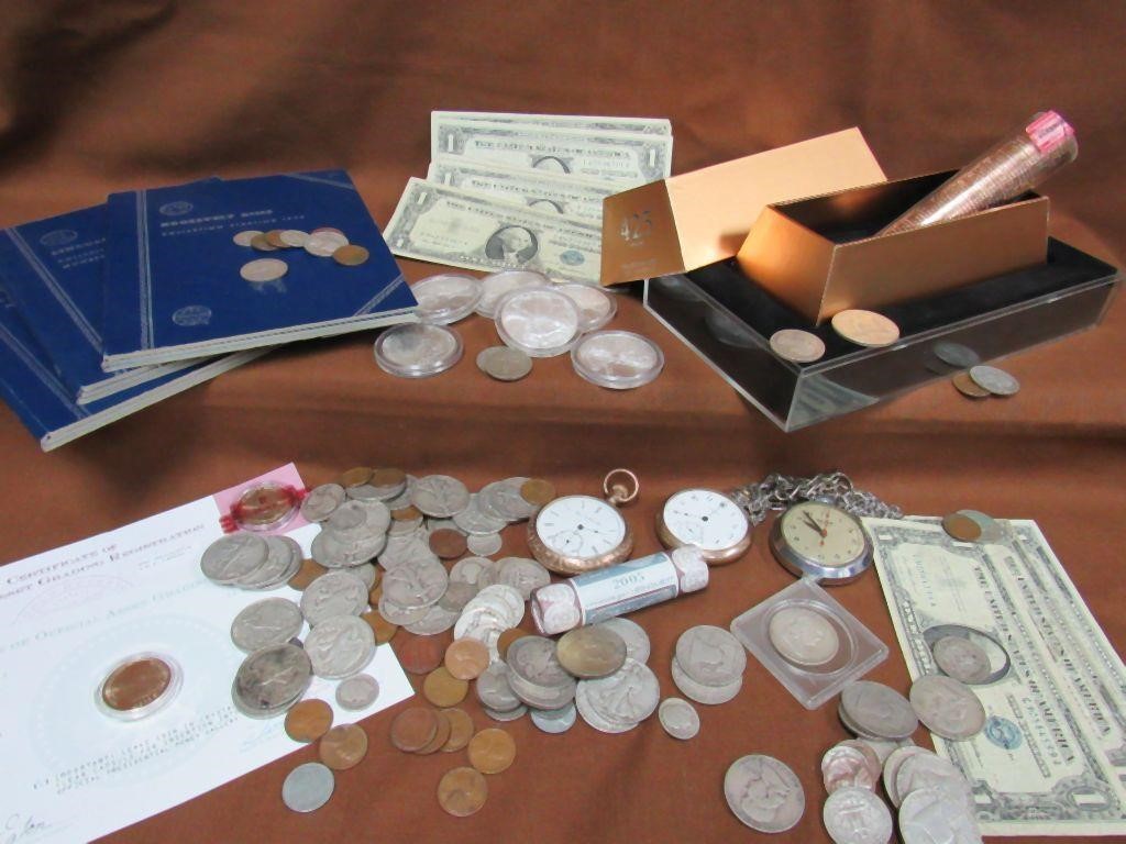 Small Coin Collection including Silver