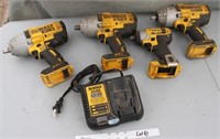 20V Dewalt tools and 1 charger 1/2"