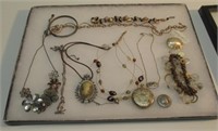 VERY NICE LOT COSTUME JEWELRY INC. STER SILVER