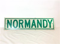Youngstown Street Sign for "NORMANDY"