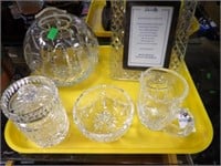 WATERFORD CRYSTAL AND PLAQUE