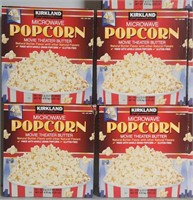 (4) Kirkland Microwave Popcorn Boxes #1