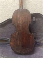 Antique Primitive 1800s Violin with Tombstone