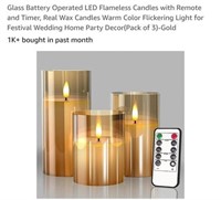 MSRP $30 Battery Operated Candles with Remote