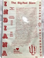 Poster Indiana The Big Red State IU