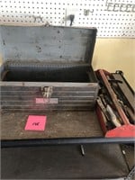 Vintage tools in mid 1980s craftsman toolbox #146