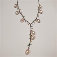 Silver F.W Pearl Necklace