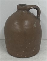 (F) Vintage Stoneware Jug. 9 1/2 Inches Tall, 7