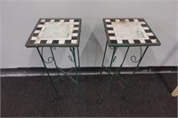 Pair of Plant Stands/accent table