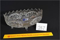 Crystal Footed Serving Dish - matches 255 & 256