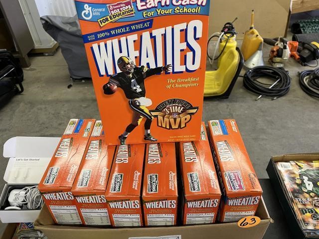 (7) Brett Favre Wheaties Boxes