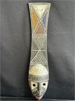 Vintage African carved wood mask