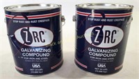 (2) New ZRC Galvanizing Compound Cans