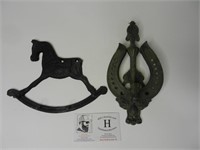 Cast Iron Horse Door Knocker and Key Hanger