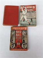 1909 1916 1924 Spalding Books Babe Ruth Hornsby