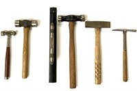 Lot: 6 Pcs.: Antique Hammers, etc.