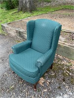 Green arm chair
