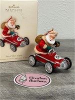 Hallmark Santa Takes a spin ornament