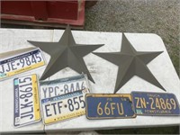 Metal decor and license plates