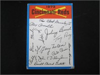 1973 TOPPS CINCINNATI REDS TEAM CL 1 STAR